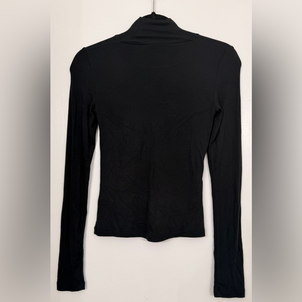 Favorite Daughter The Ribbed Long Sleeve Turtleneck Black Size Small - Picture 5 of 9